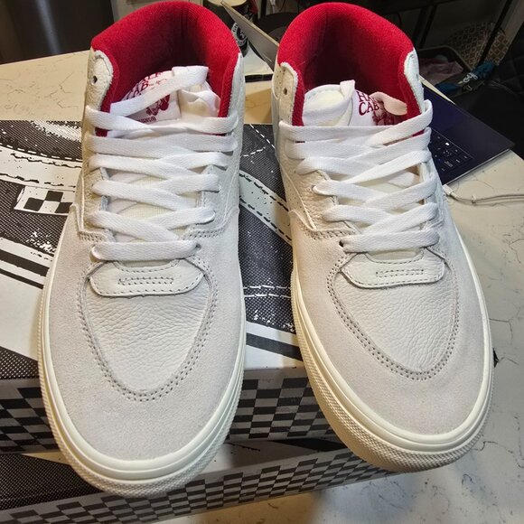 VANS Skate Half Cab Vintage Sport White/Red Sneakers Mid-Top Men’s Size 12 NEW - Picture 8 of 12